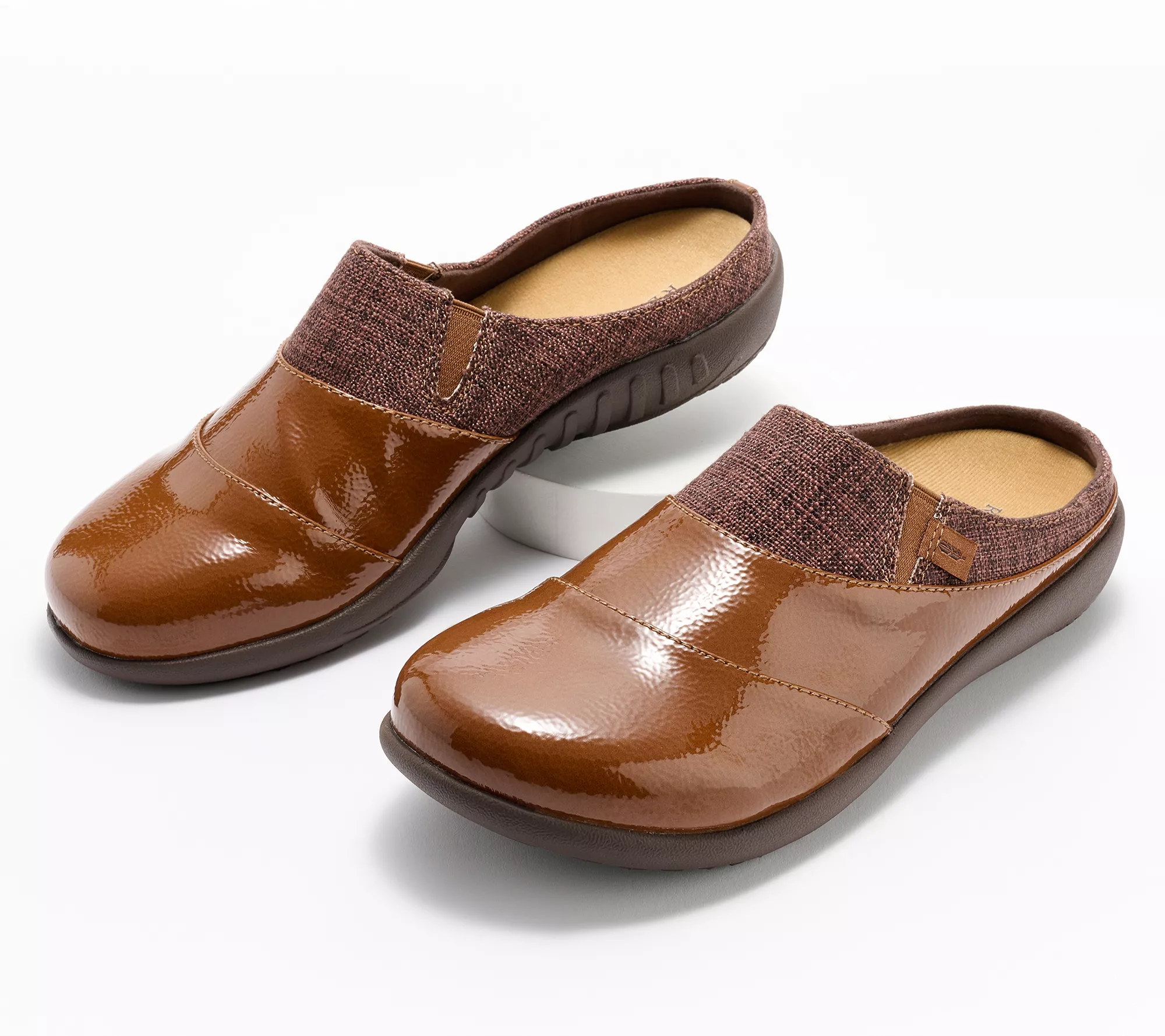 Revitalign Orthotic Patent Mules - Siesta Nuevo Mandy