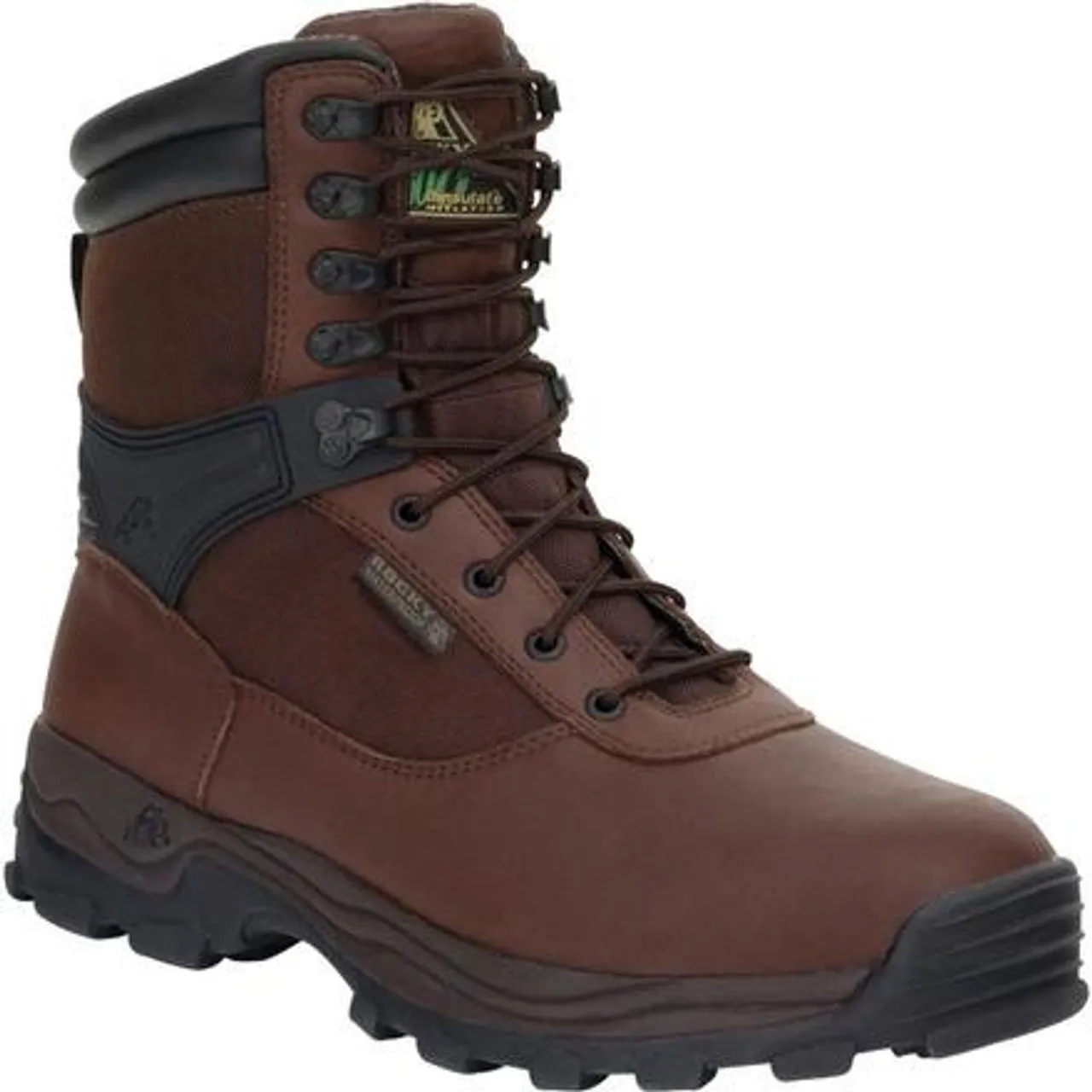 Rocky Mens Sport Utility Pro Steel Toe Waterproof 600G Insulated Work Boot FQ0006486 BROWN