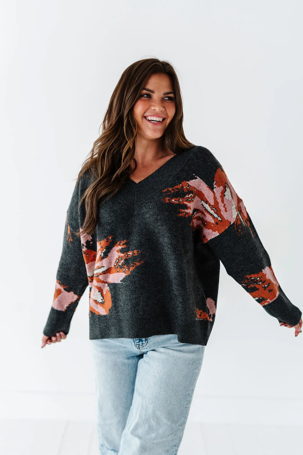 Ruthie Jacquard Sweater