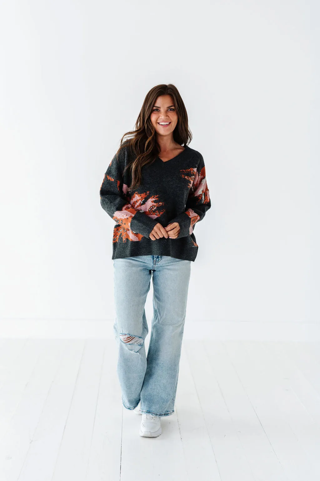 Ruthie Jacquard Sweater