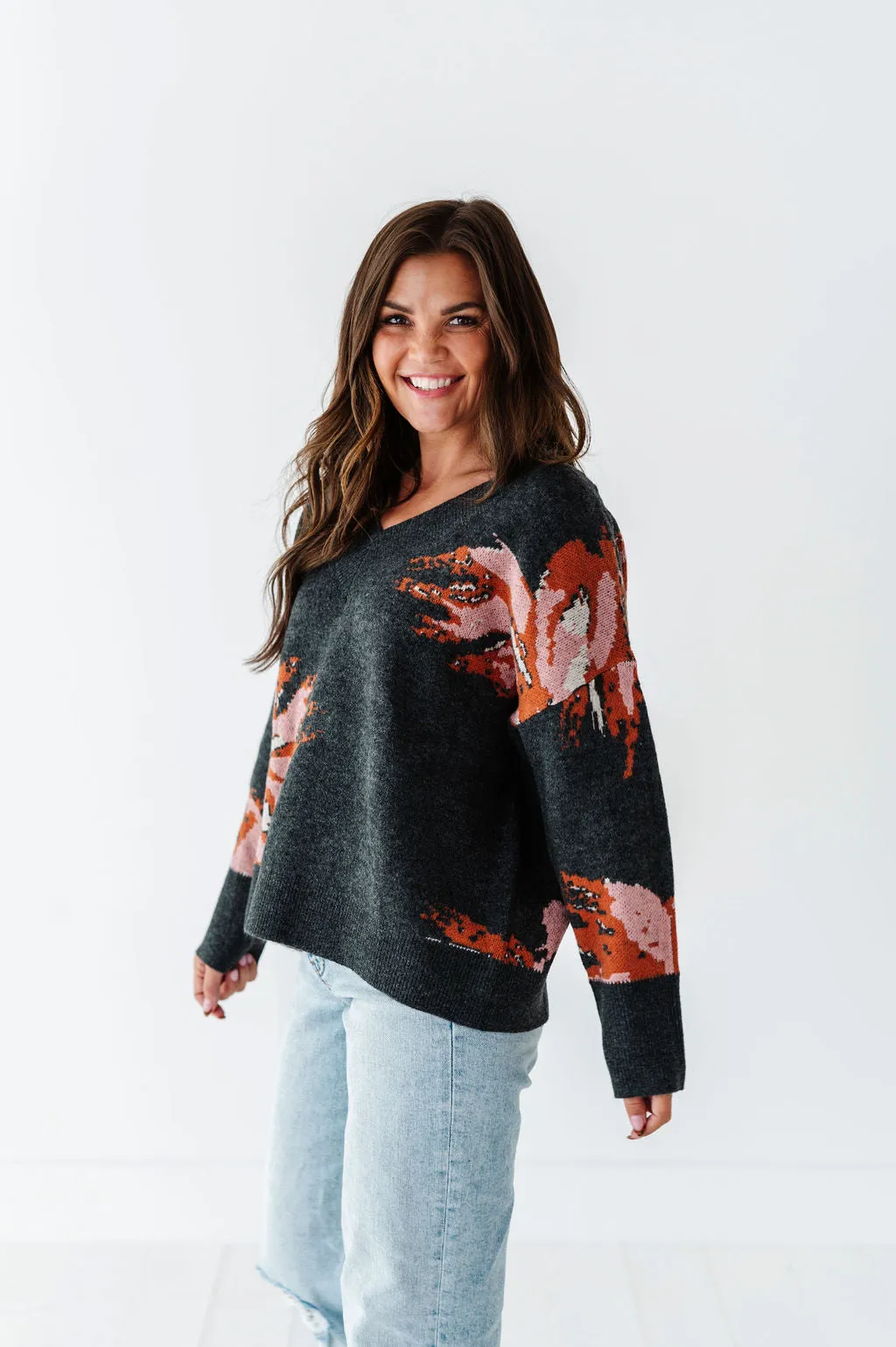 Ruthie Jacquard Sweater