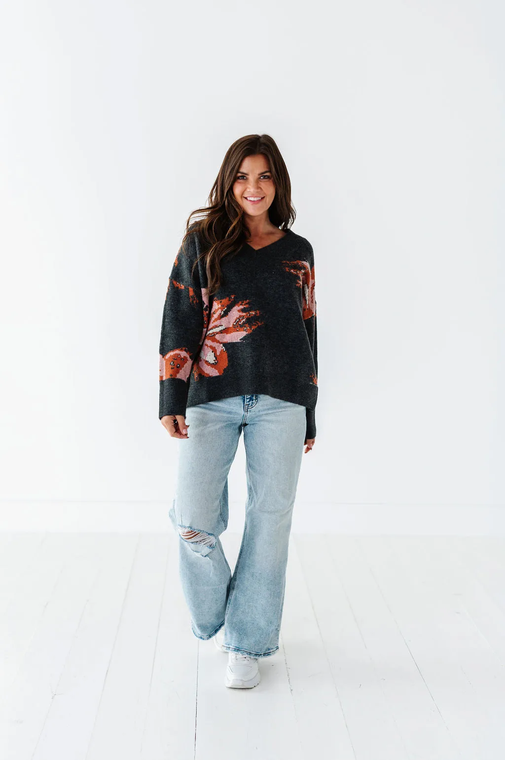 Ruthie Jacquard Sweater