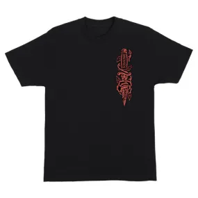 Santa Cruz Skateboards Shirt Dressen Rose Dagger Opus Black