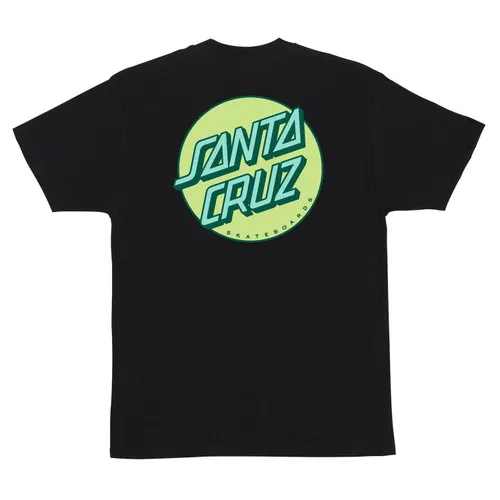 Santa Cruz Skateboards Shirt Other Dot Black/Key Lime