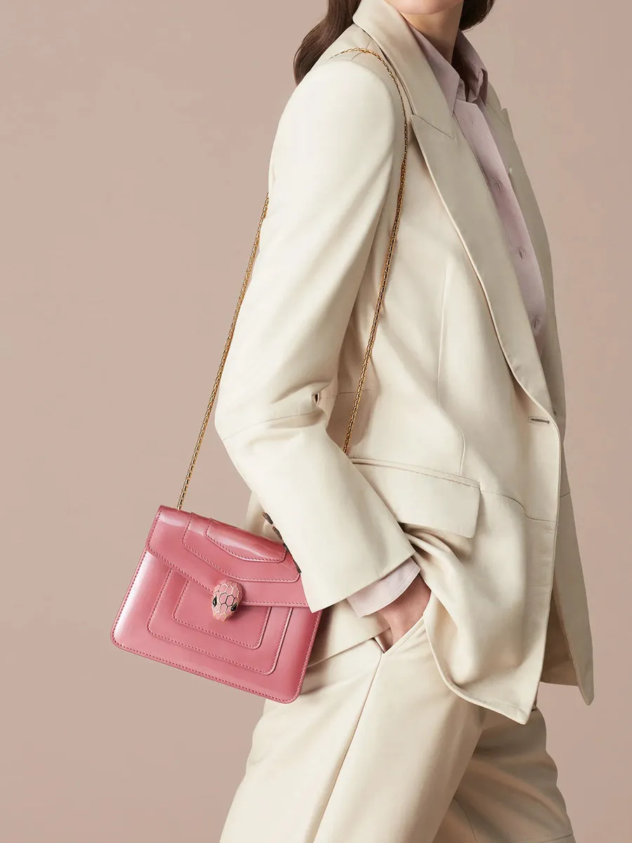 Serpenti Forever Crossbody Bag in Blush Quartz