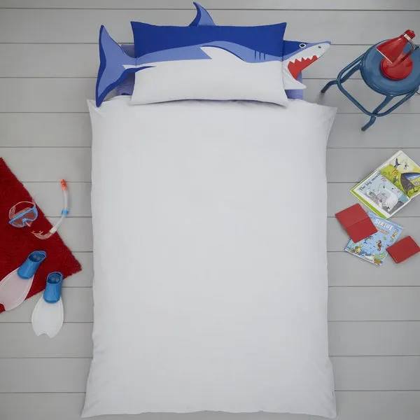 Shark Shaped Single Duvet Cover Bedding Set