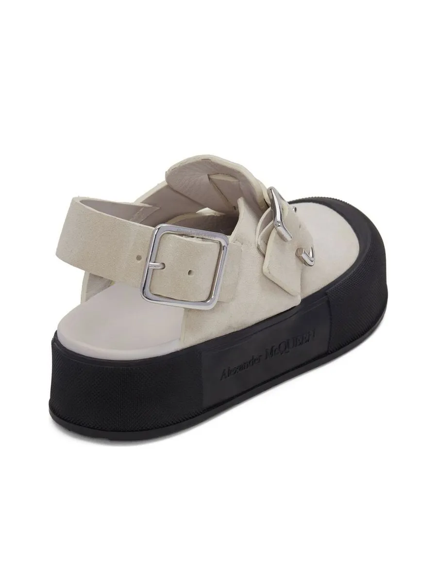 Side Buckle Detail Sandals