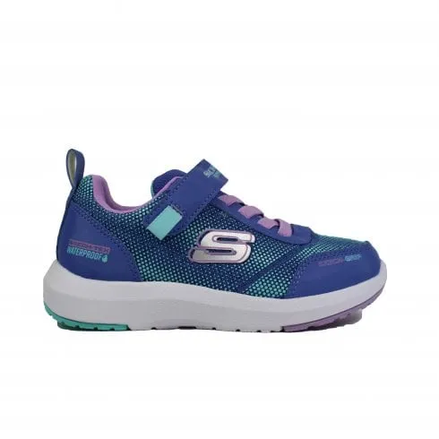 Skechers Dynamic Tread - Journey Time | Blue/Lavender | Children's Waterproof Trainers