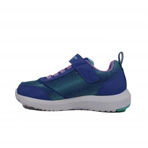 Skechers Dynamic Tread - Journey Time | Blue/Lavender | Children's Waterproof Trainers