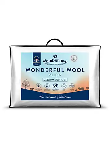 Slumberdown Wonderful Wool Medium Support Pillow | Kaleidoscope