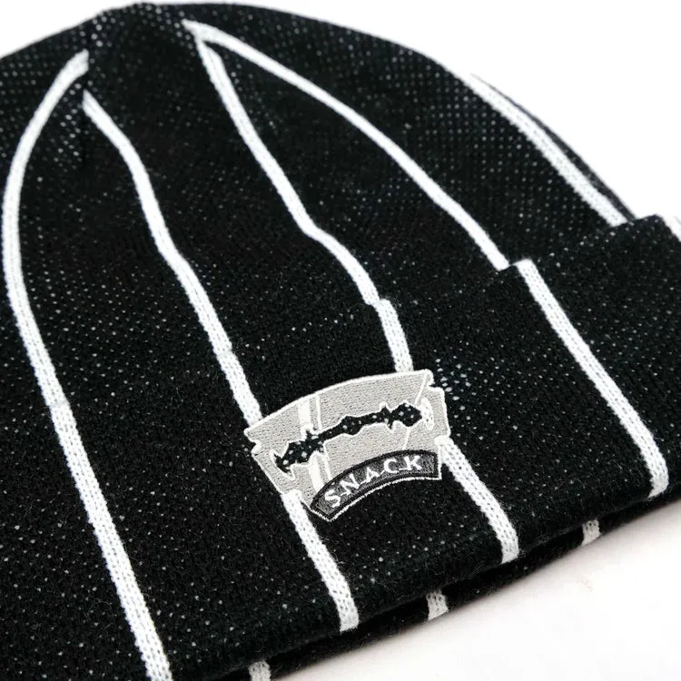 SNACK SKATEBOARDS RAZOR-SHARP BEANIE BLACK