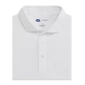 Solid Performance Pique Polo - White