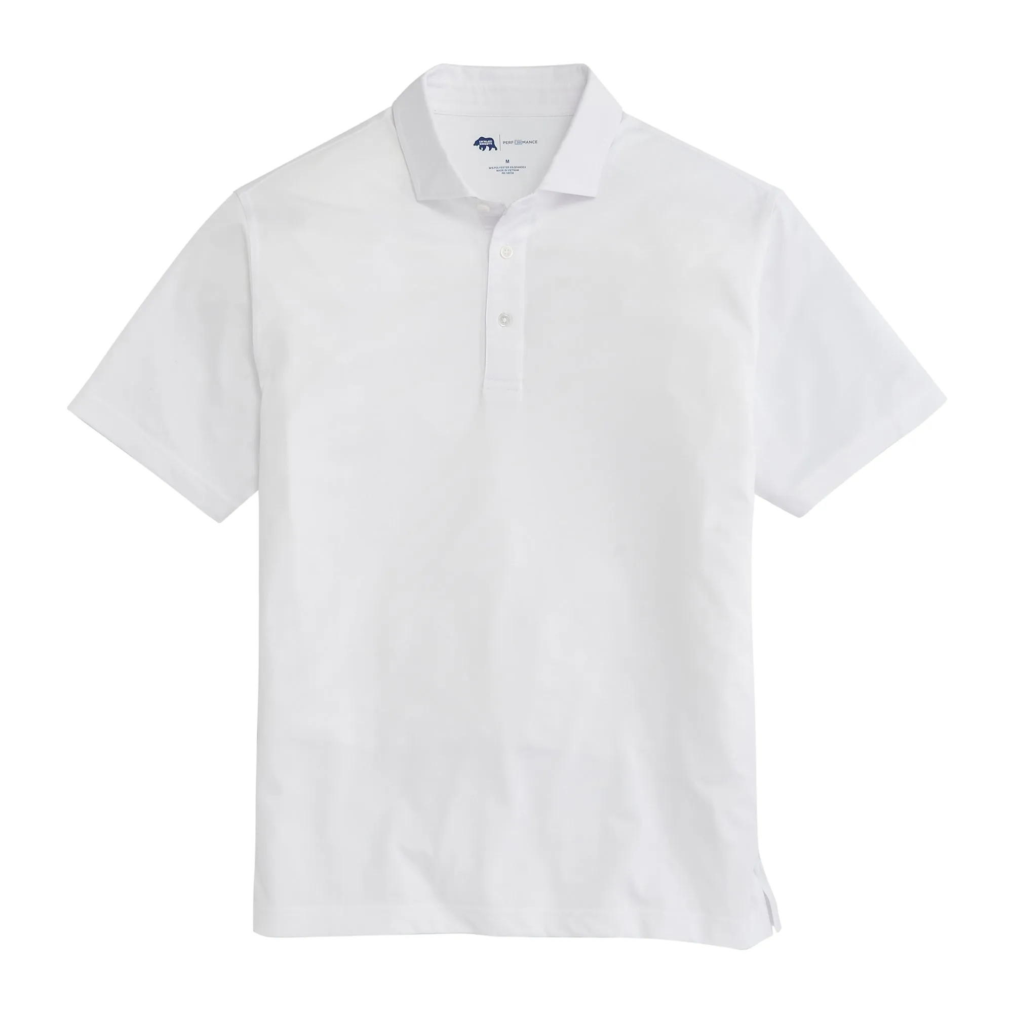 Solid Performance Pique Polo - White