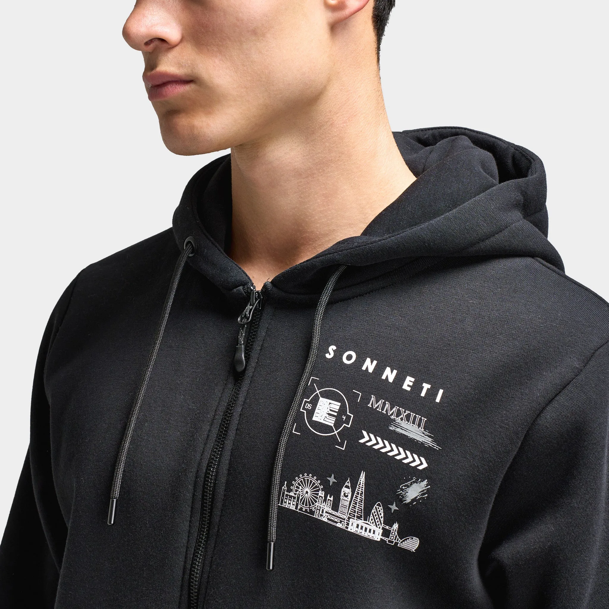 Sonneti Flex Full-Zip Hoodie Black / Black