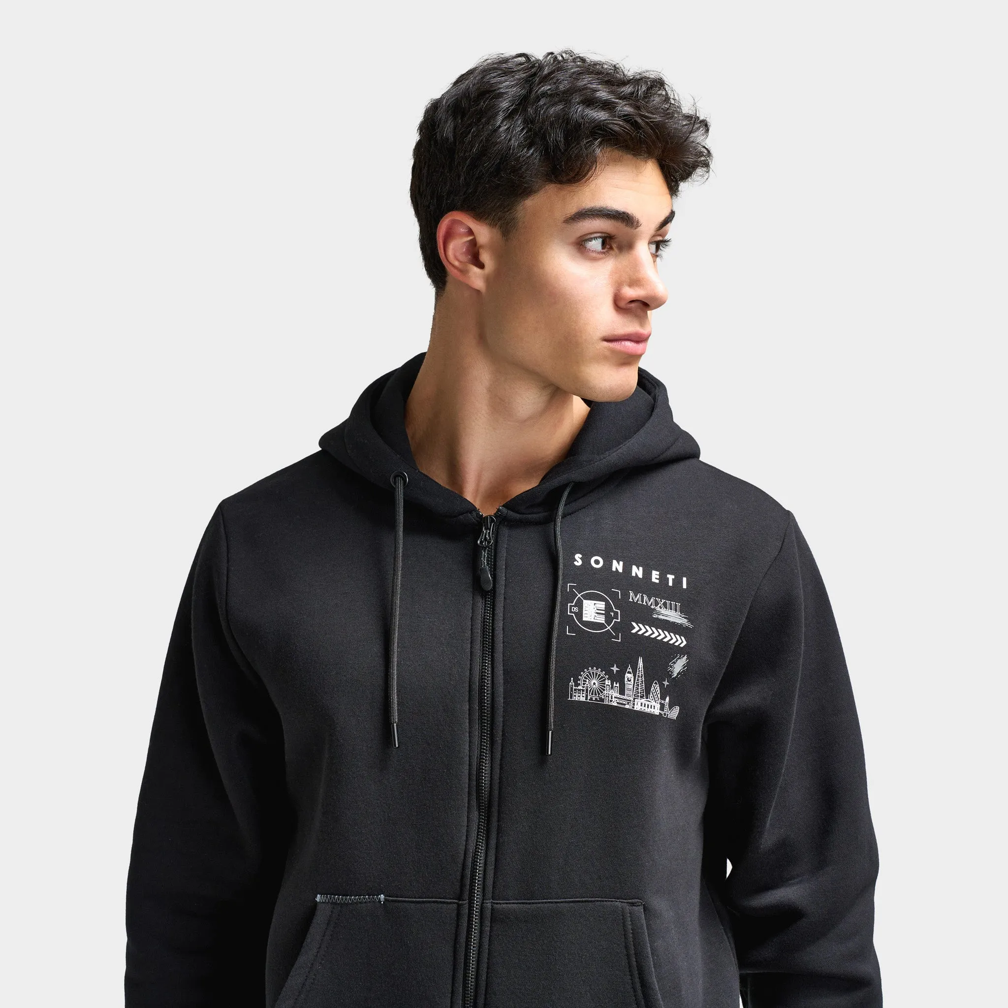 Sonneti Flex Full-Zip Hoodie Black / Black