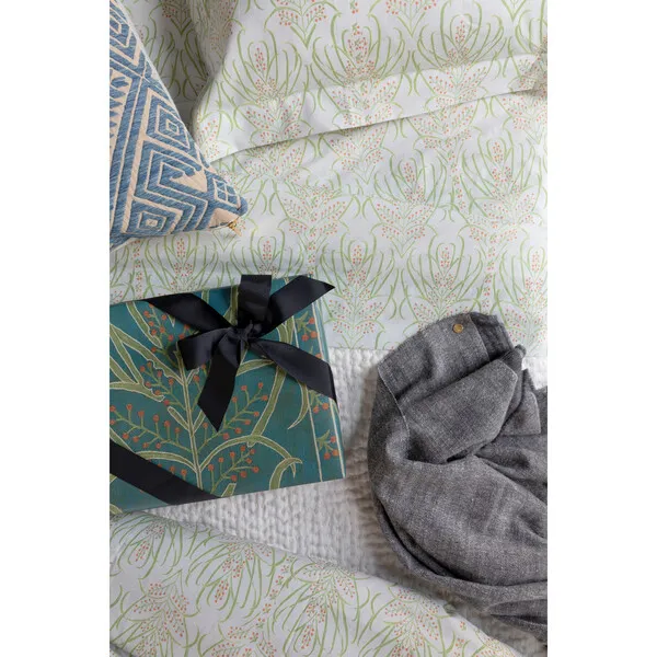 St. Frank Vines Suzani Sheet Set, Light Teal