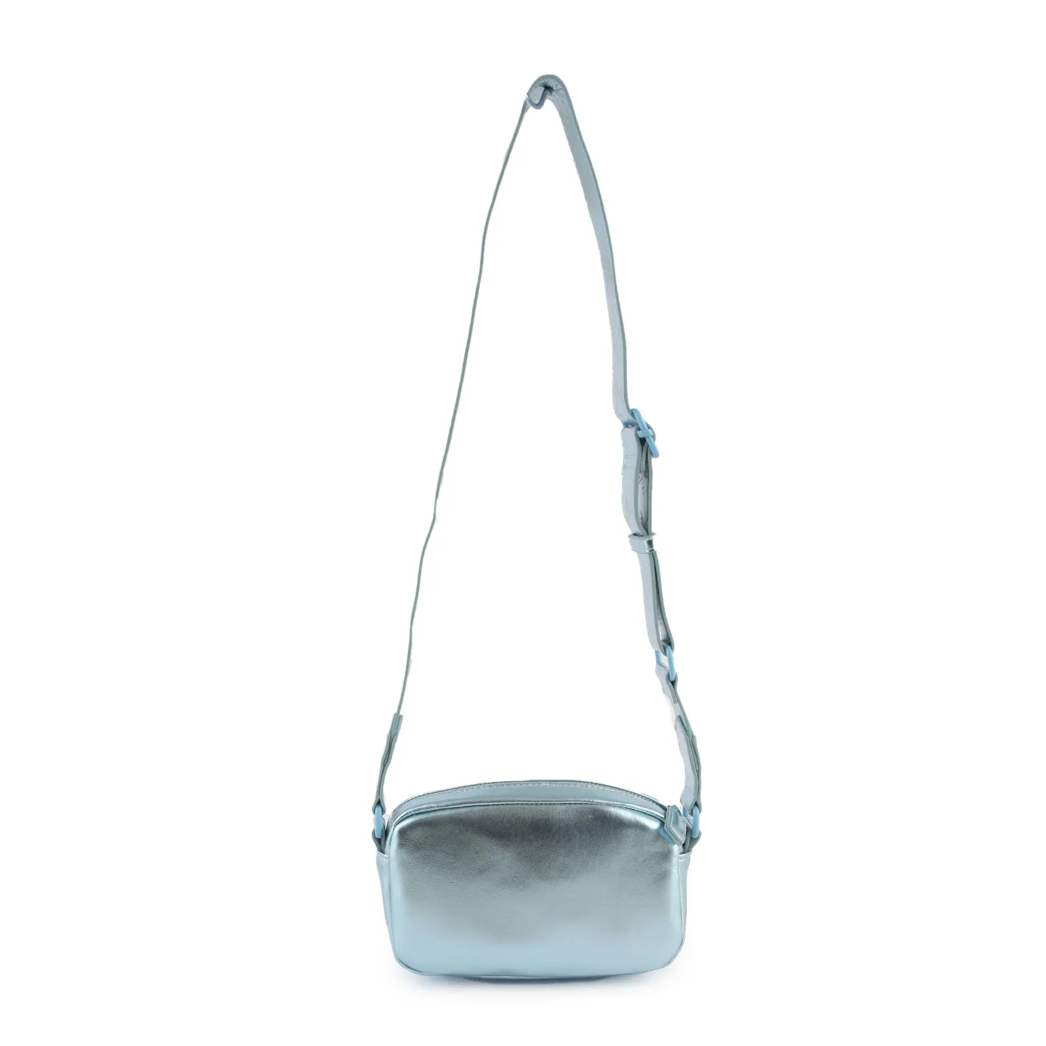 Stella Mccartney Light Blue And Multicolor Laminated Shoulder Bag