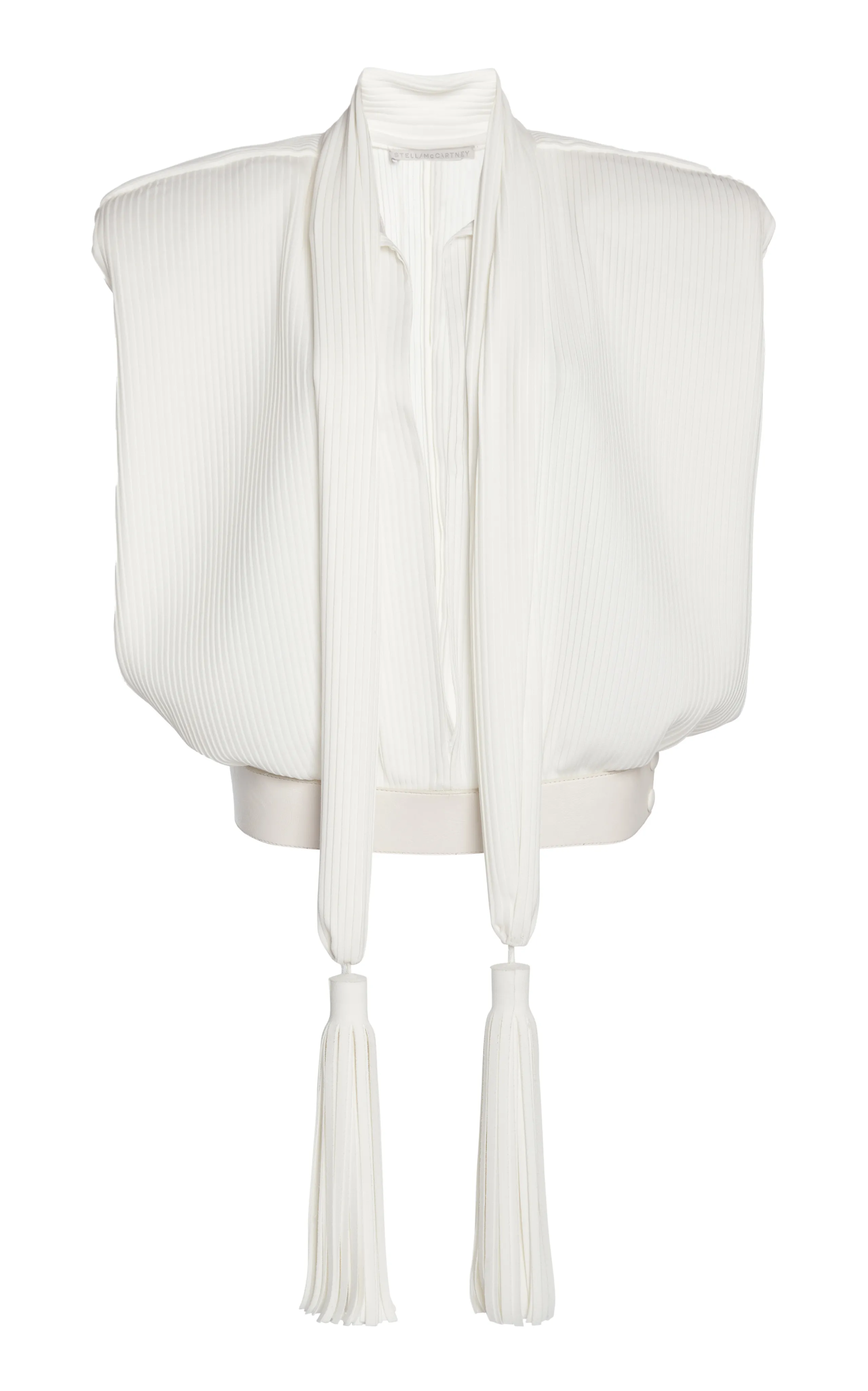 Stella McCartney Tasseled Georgette Sleeveless Top