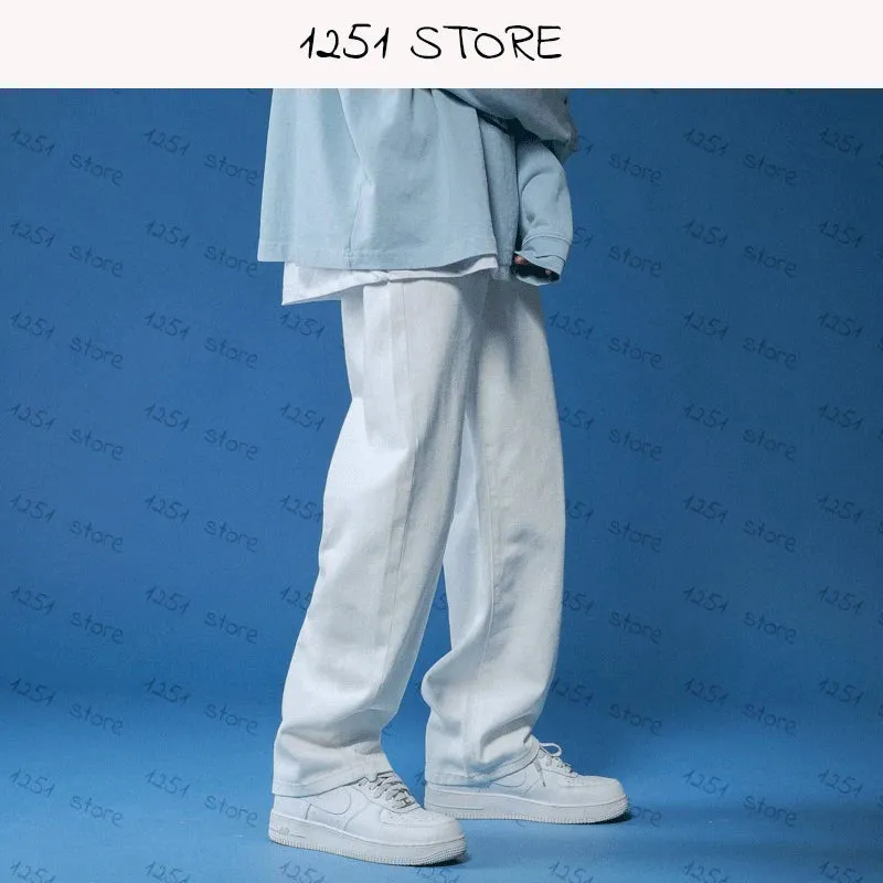 Straight Hip-hop Drawstring Wide Leg Pants