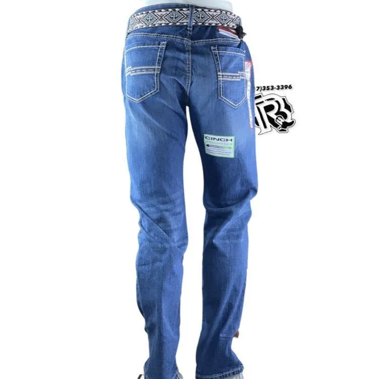 STRAIGHT LEG MID RISE | CINCH MEN  JEANS JESSE DARK STONE MB54438001 JESSE RED LABEL