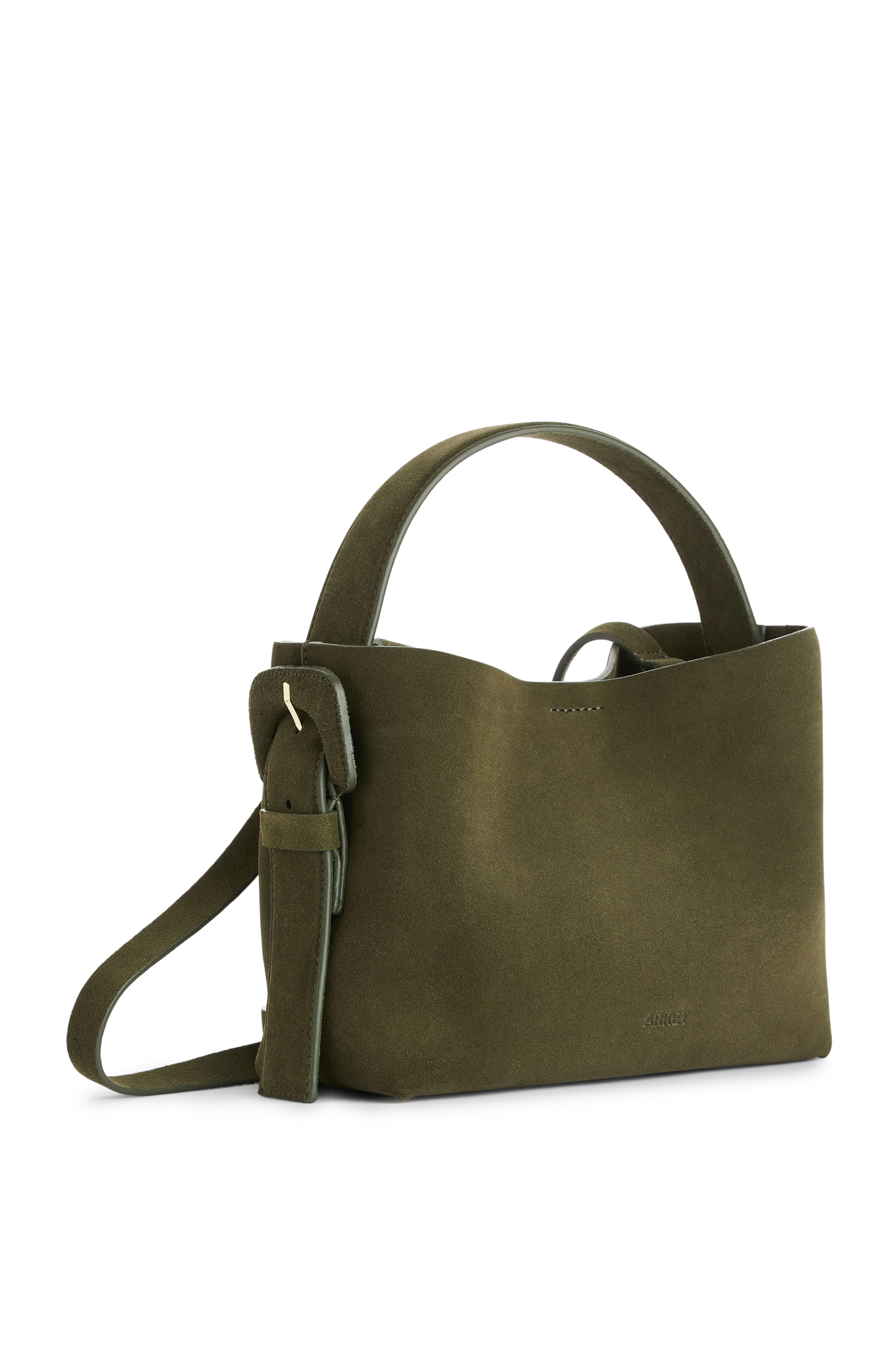 Suede Crossbody Bag - Khaki Green - Ladies | H&M GB