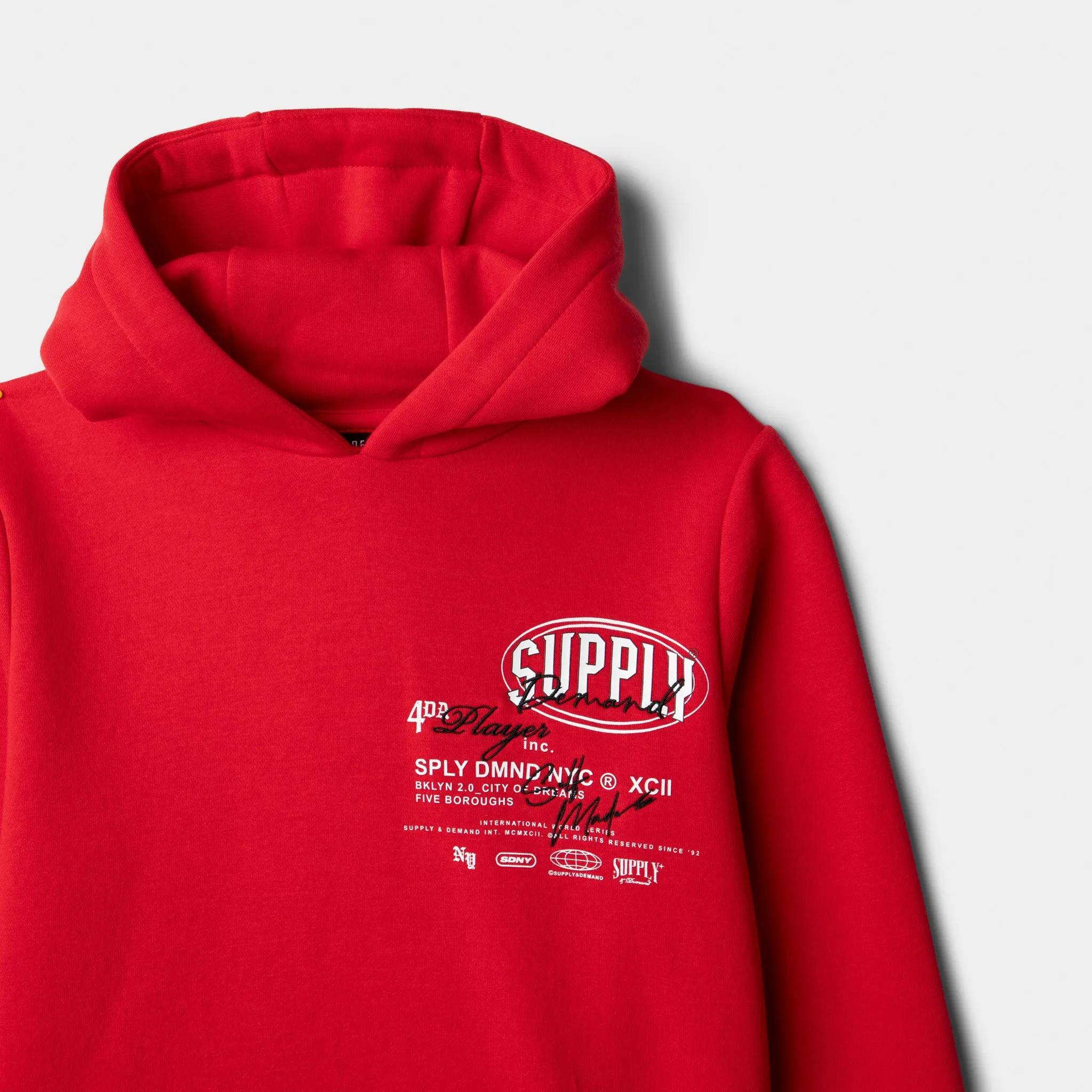 Supply & Demand Junior Boys' Targon Hoodie / Chinese Red