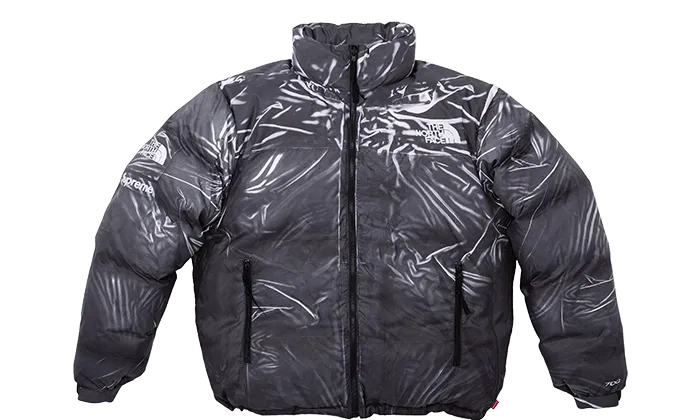 Supreme The North Face Printed Nuptse Jacket Black