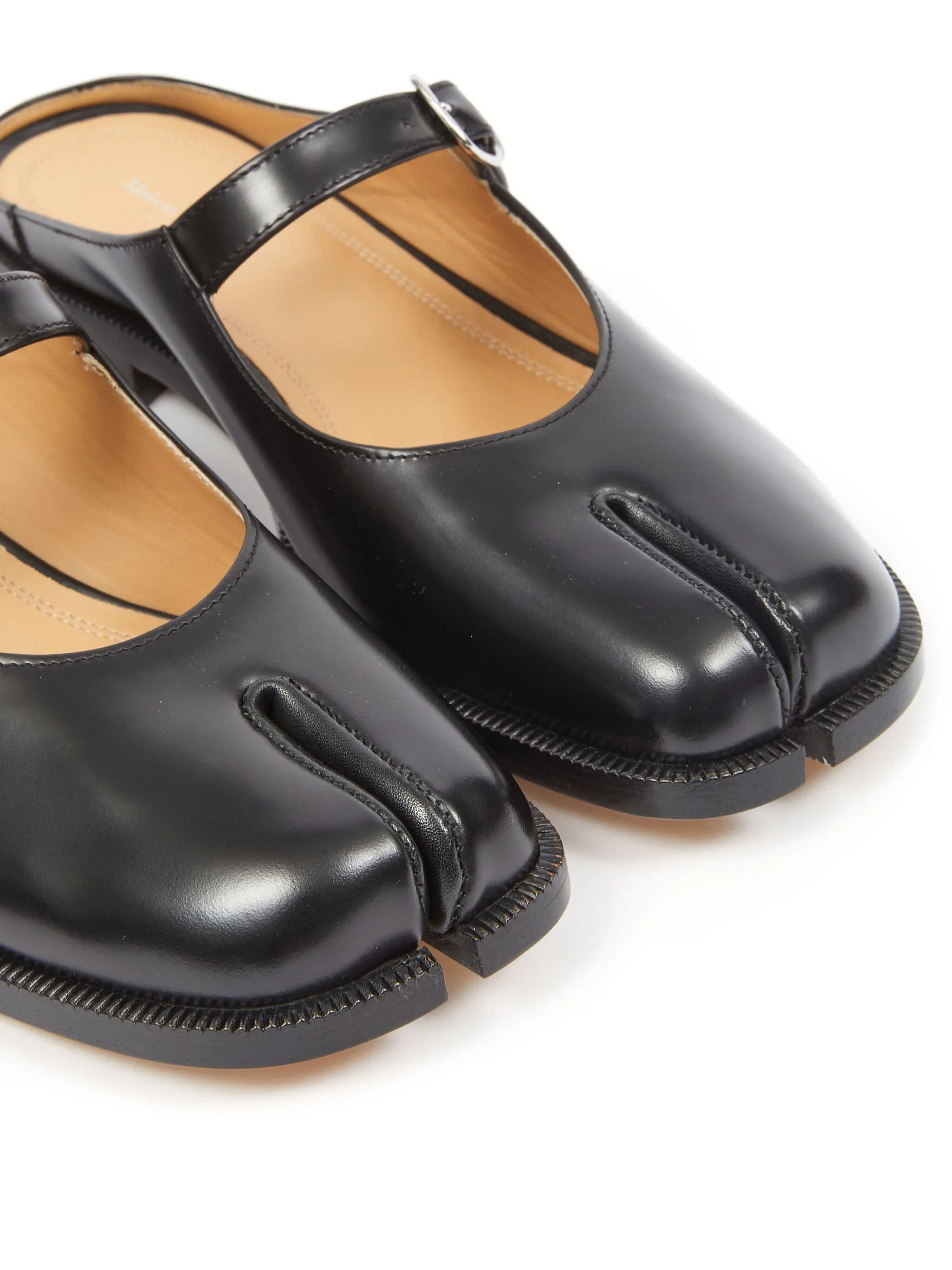 Tabi Sandals - Patent Black