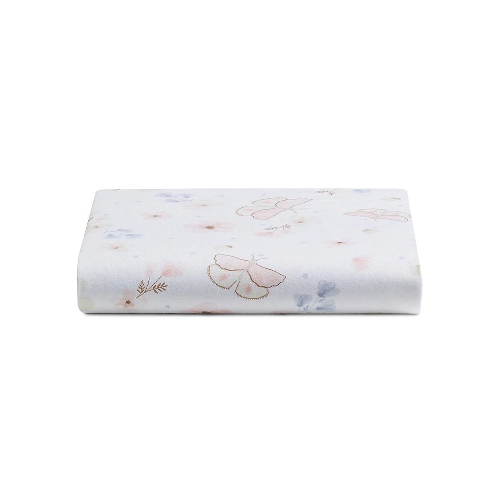 The Living Textiles Fly Away Cotton Fitted Crib Sheet