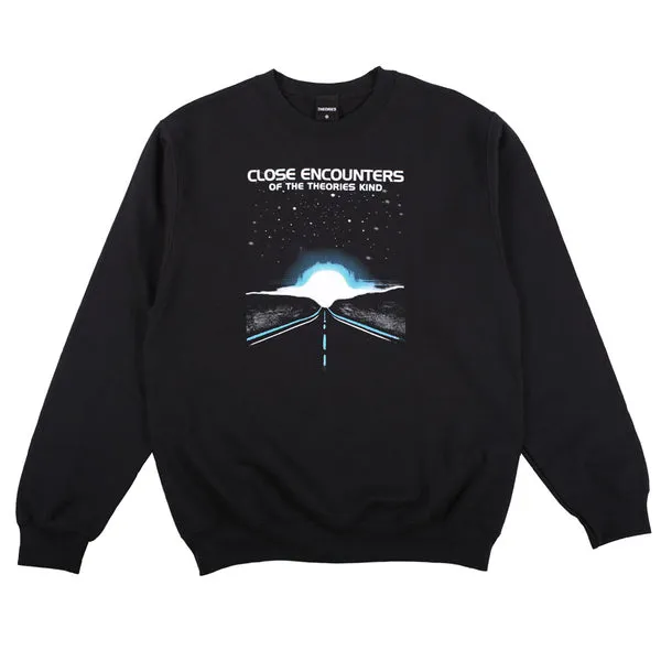 THEORIES SKATEBOARDS CLOSE ENCOUNTERS CREWNECK BLACK