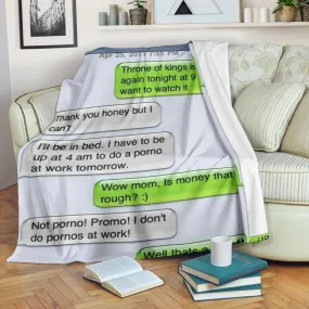 Throne Of Kings Text Premium Blanket