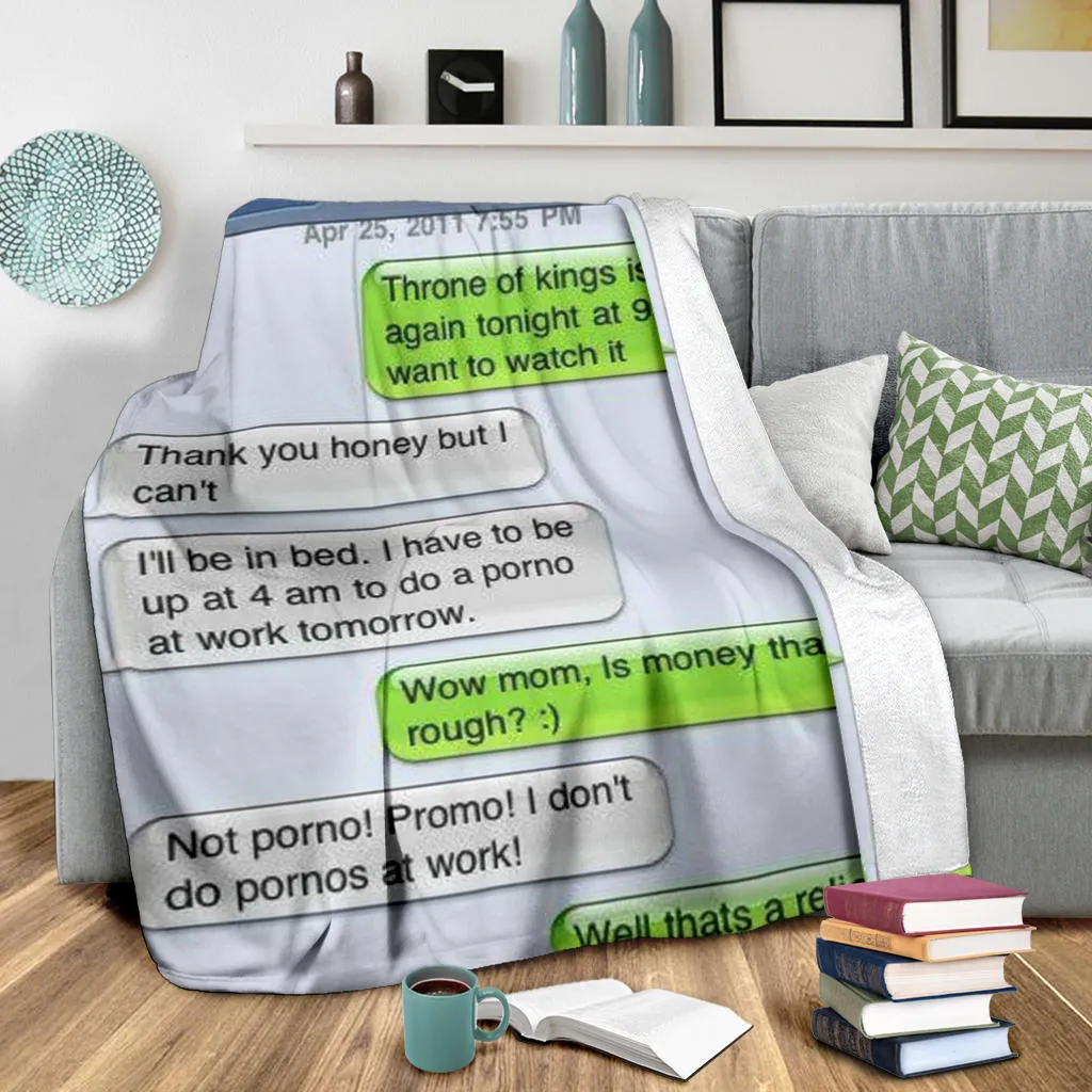 Throne Of Kings Text Premium Blanket