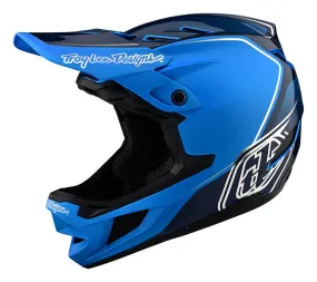 Troy Lee Designs D4 Composite Full Face Helmet - Shadow - Blue - 2022