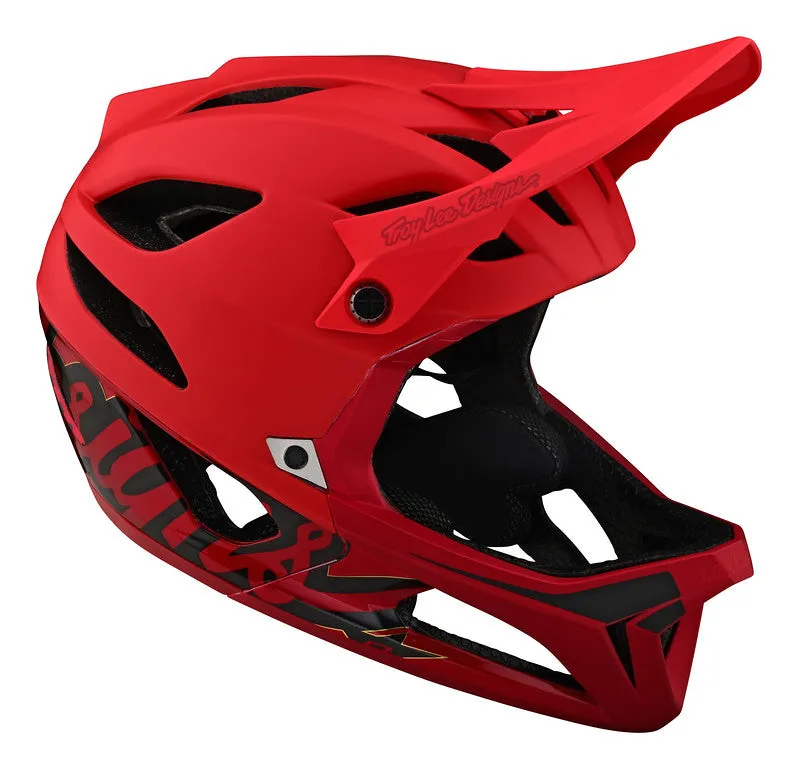 Troy Lee Designs Stage Full Face Helmet - MIPS - Signature - Red - 2023