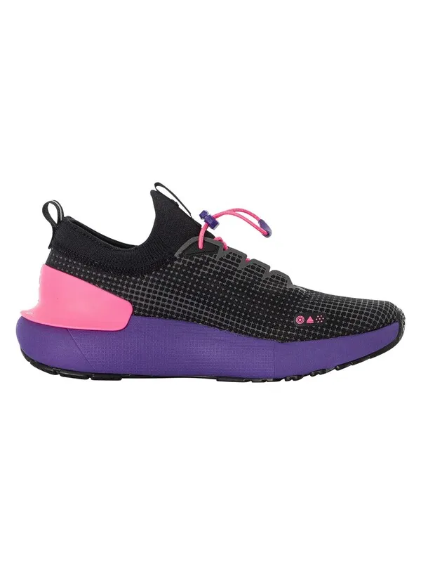 Under Armour HOVR Phantom 3 SE Storm Trainers - Black / Metro Purple