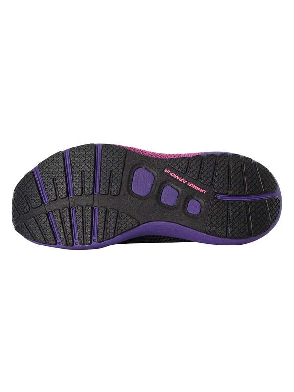 Under Armour HOVR Phantom 3 SE Storm Trainers - Black / Metro Purple