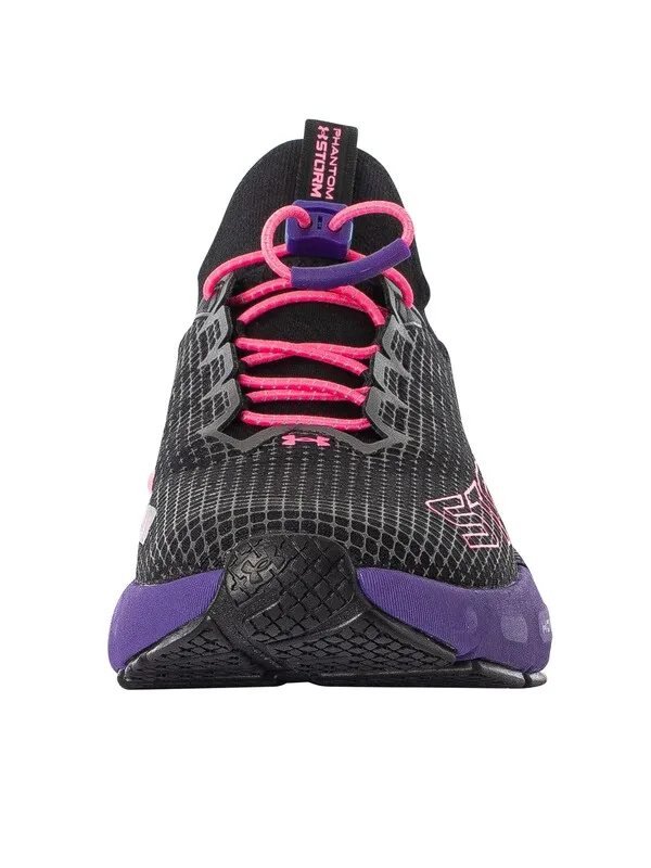 Under Armour HOVR Phantom 3 SE Storm Trainers - Black / Metro Purple