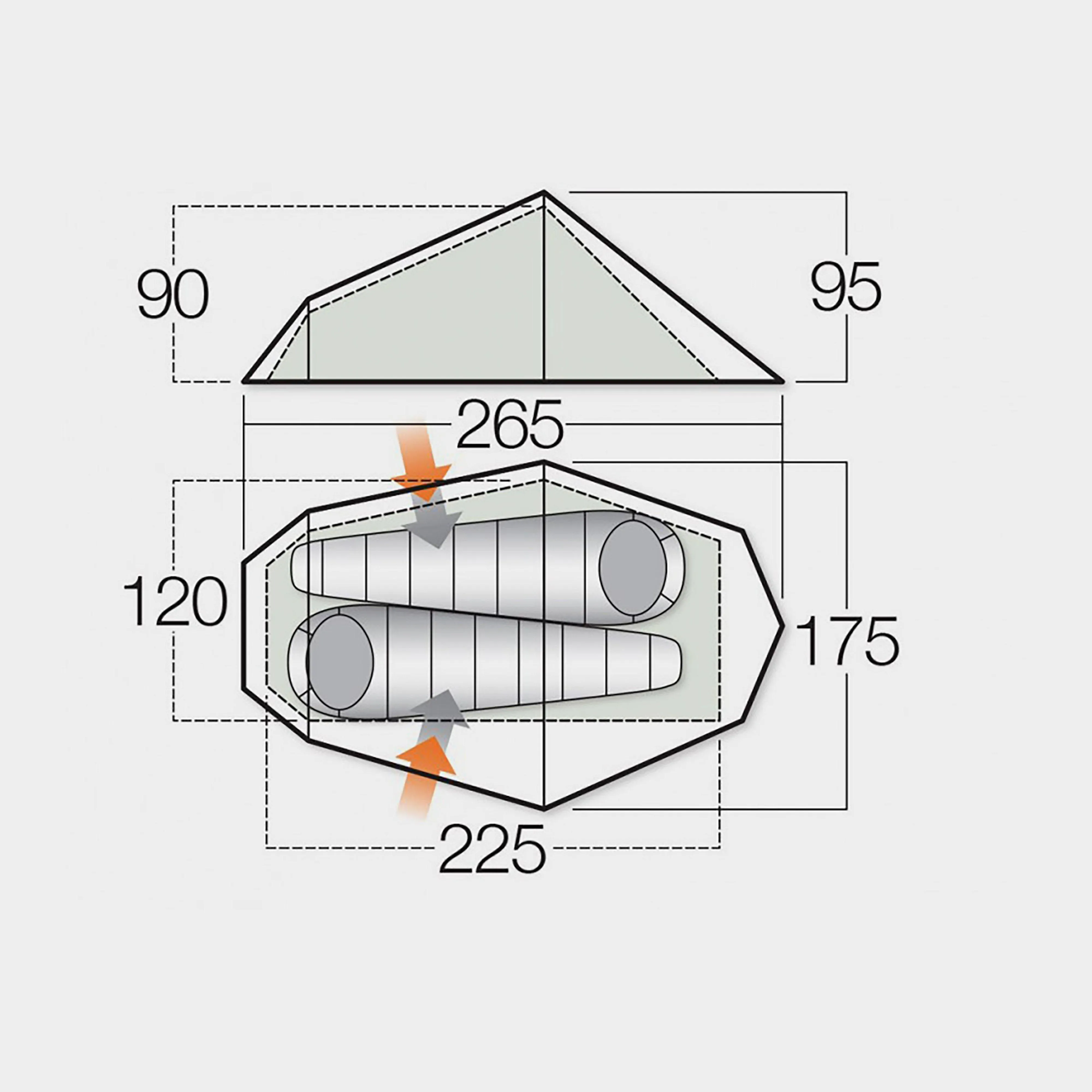 VANGO Banshee 200 2 Person Tent | Millets