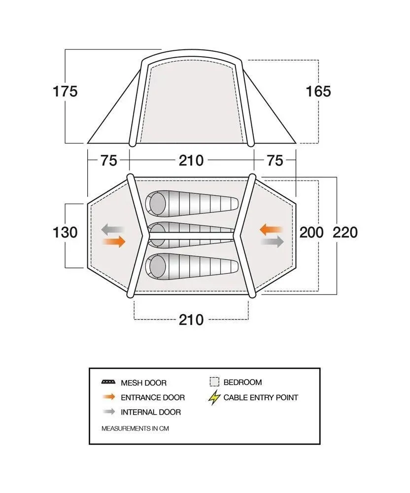 Vango Classic Air 300 | 3-Person Tent | George Fisher