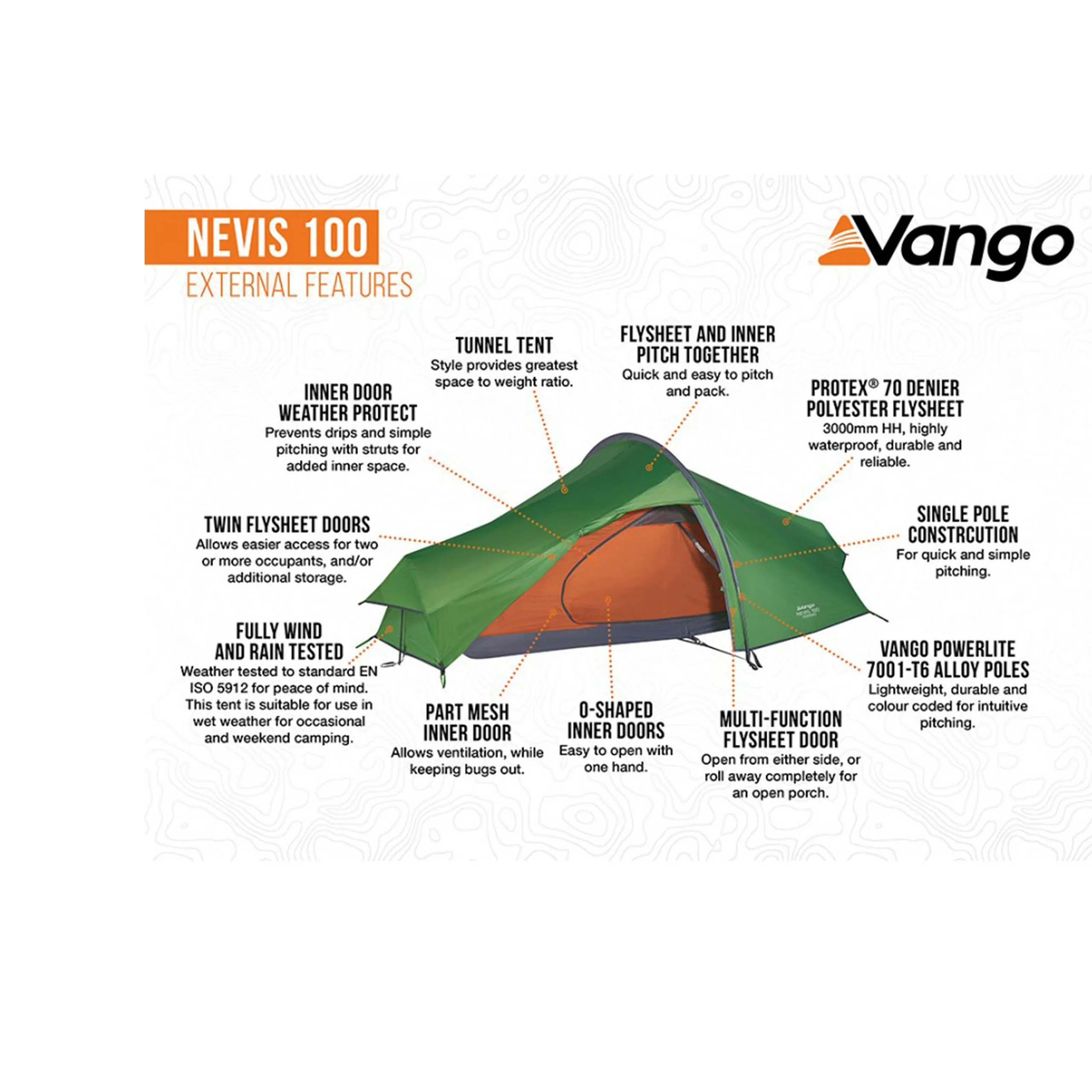 Vango Nevis 100 1-man Tent