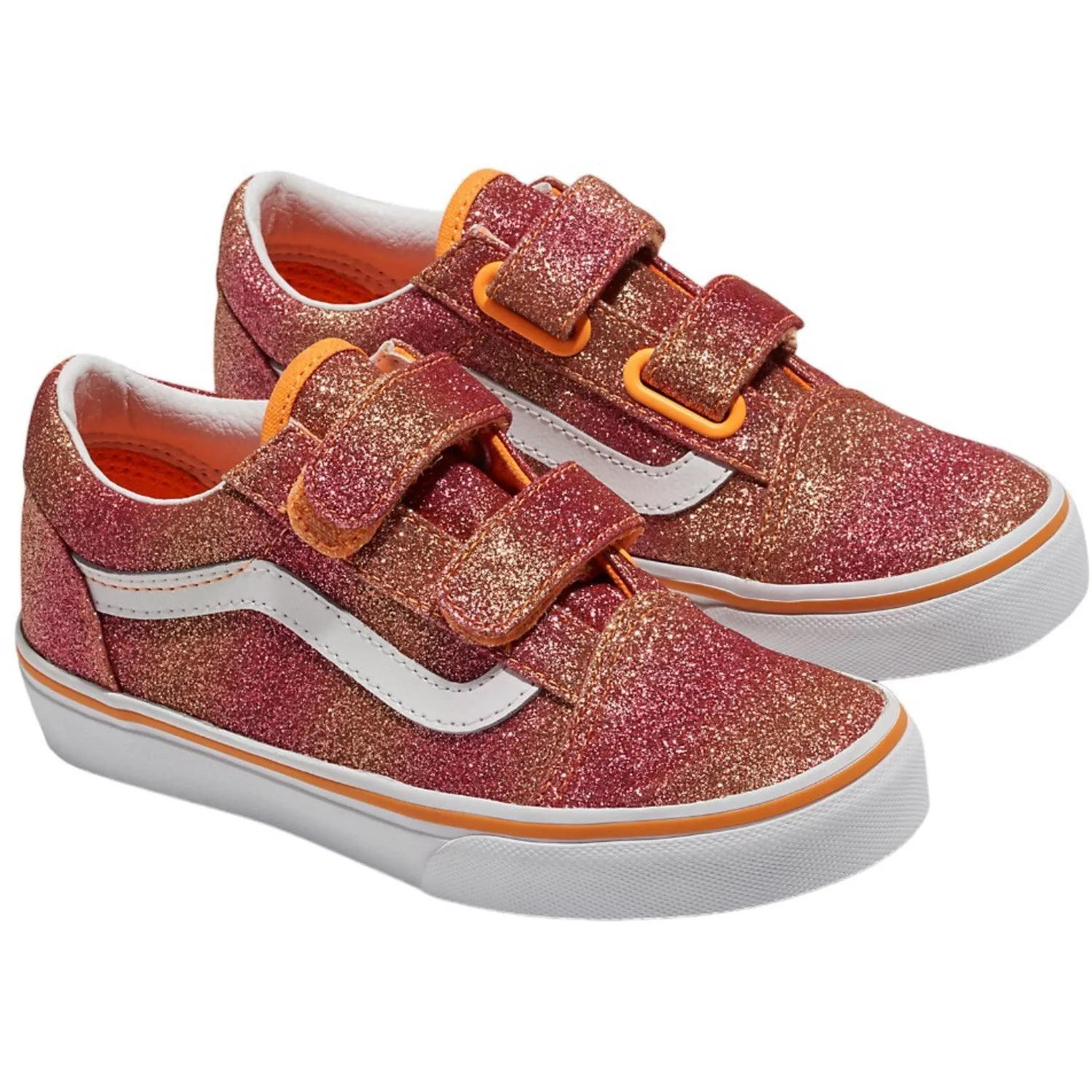 VANS Sunrise Glitter Multi/True White TD Old Skool V Sneakers