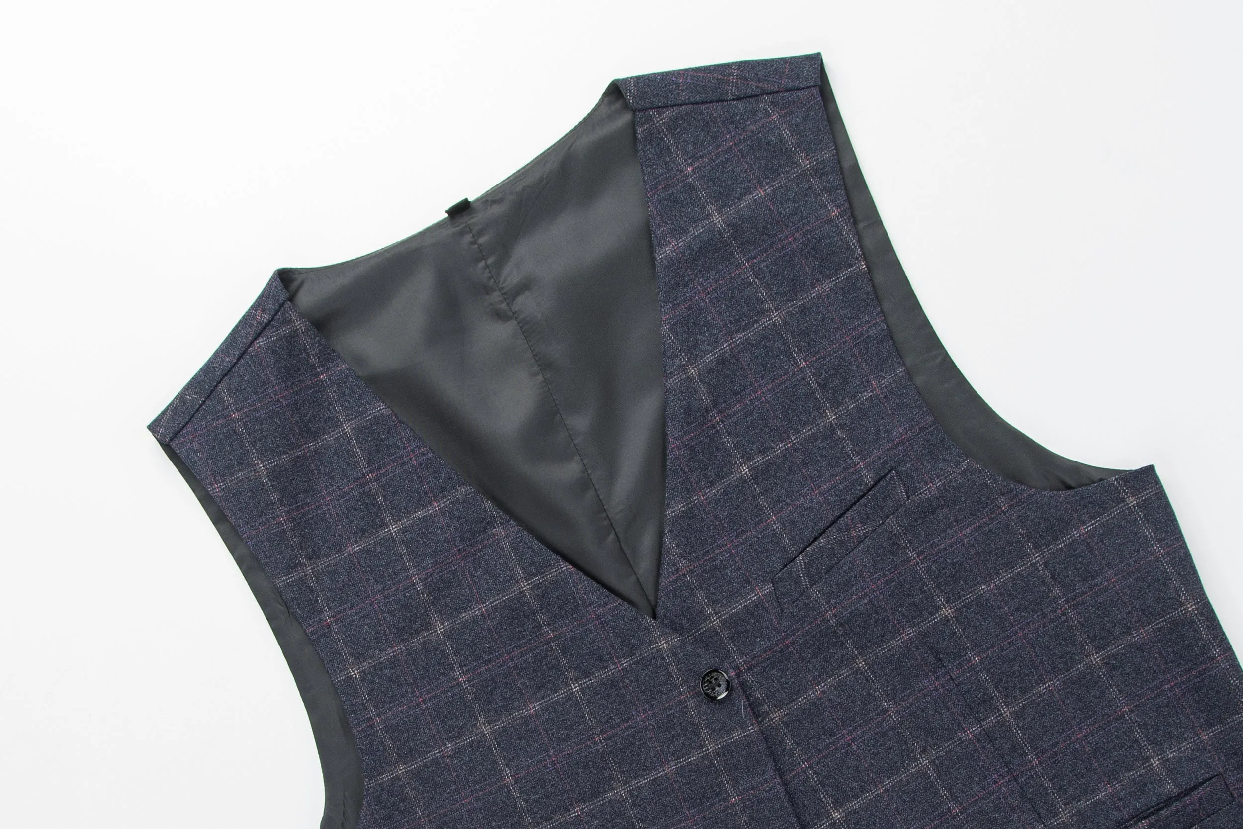 Vest of the Suit Shelby Navy Blue