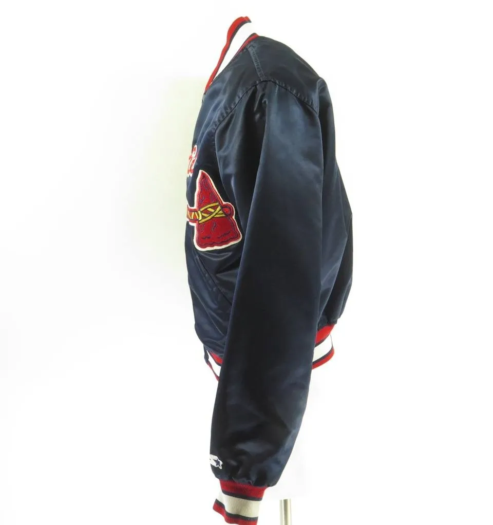 Vintage 80s Atlanta Braves Jacket Starter Satin Diamond Collection MLB Mens L