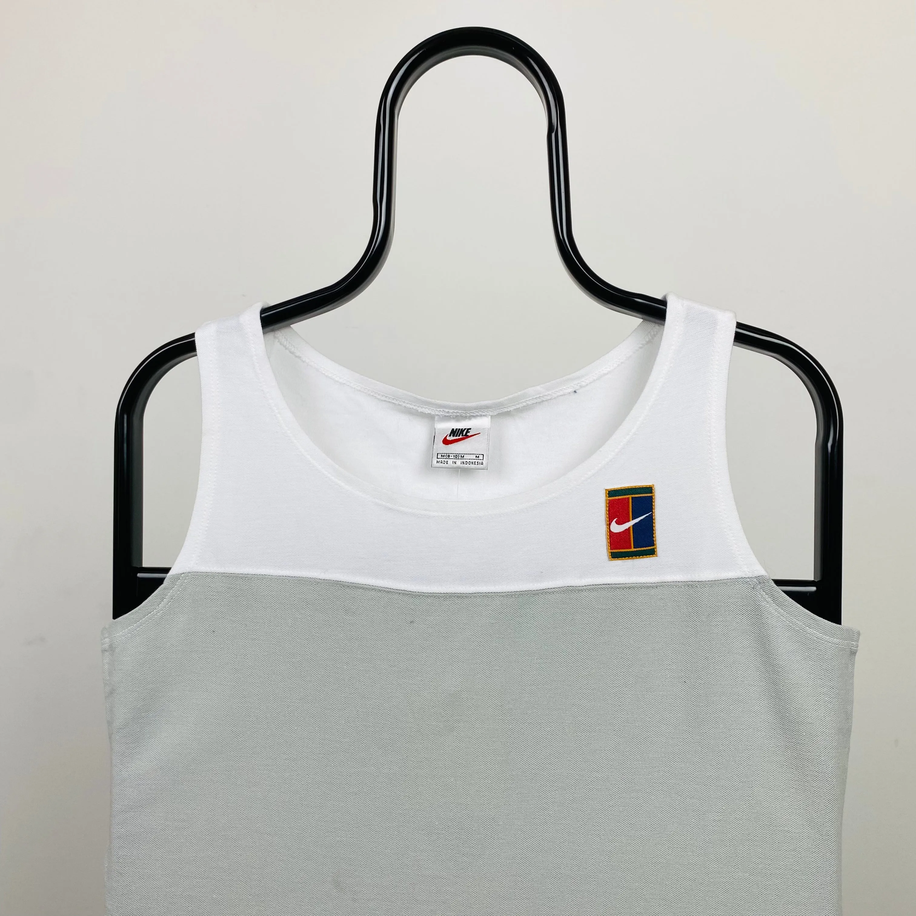 Vintage Nike Challenge Court Sports Bra Vest T-Shirt White Medium