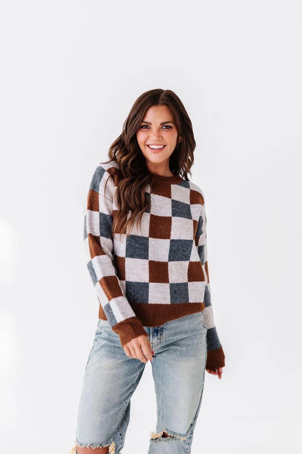 Wells Checkered Sweater