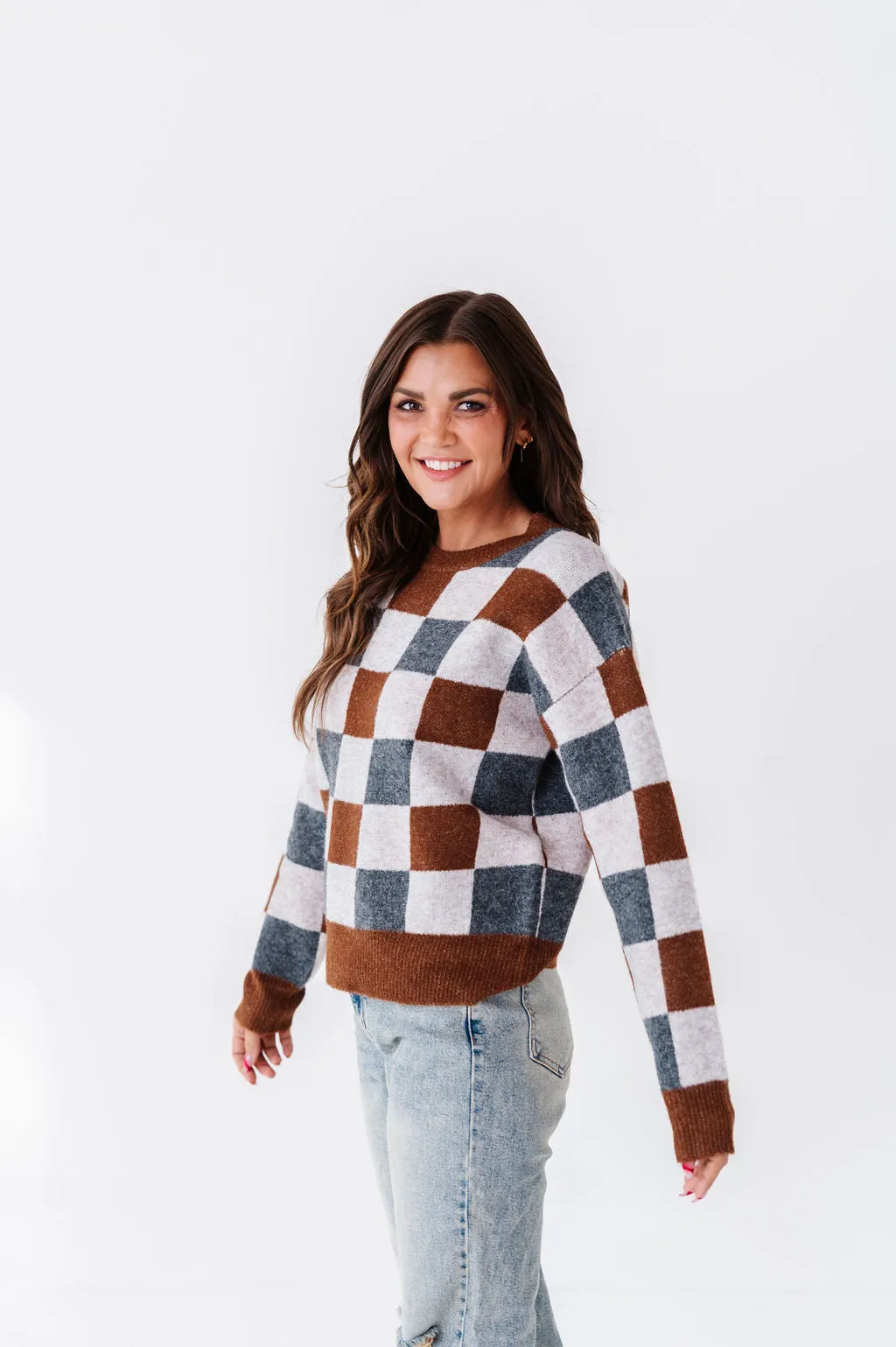 Wells Checkered Sweater