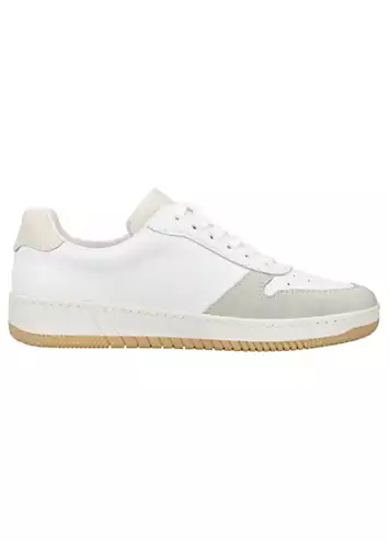 White & Grey Casual Lace-Up Trainers by Rieker | Look Again