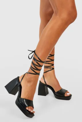 Wrap Up Low Platform Sandals