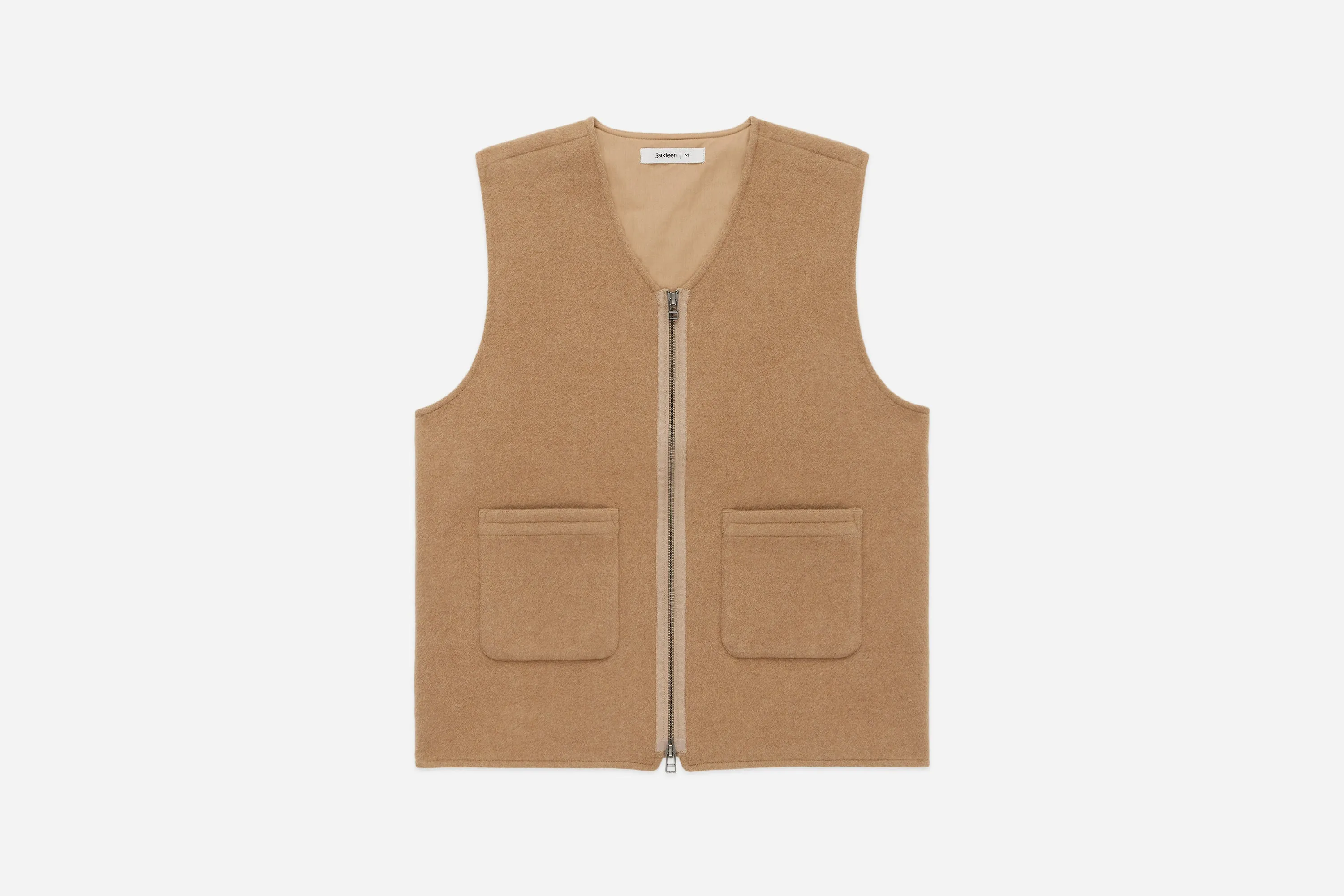 Zip Vest ~ Coyote Wool/Cashmere